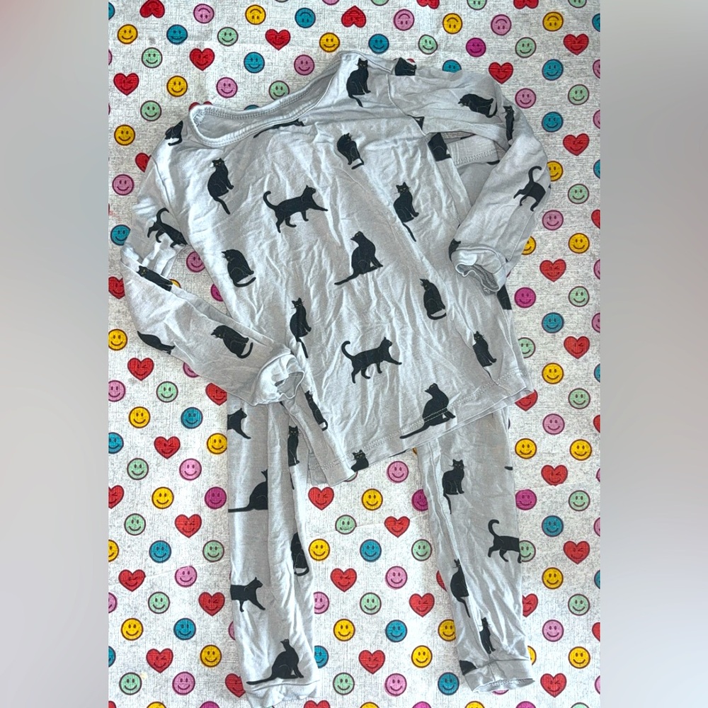 Kytebaby 2T Black Cats LS Pjs